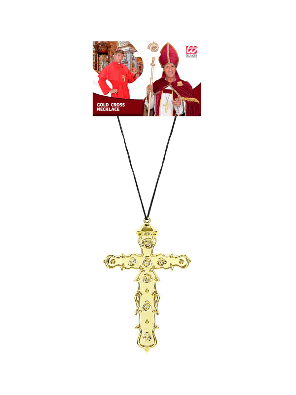 Collier Croix Dorée pour Prêtre, Archevêque et Saint-Nicolas