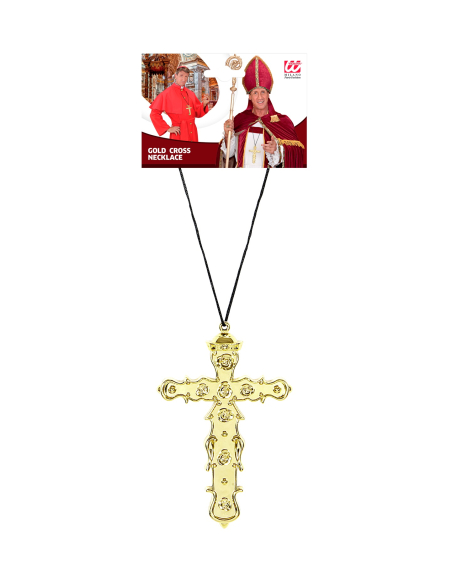Collier Croix Dorée pour Prêtre, Archevêque et Saint-Nicolas