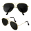 Lunettes Aviateur Déguisement Noir et Or – Accessoire Indispensable pour vos Costumes