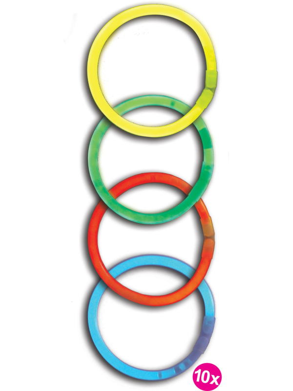 Bracelet Néon x 10 - Années 80 et fêtes