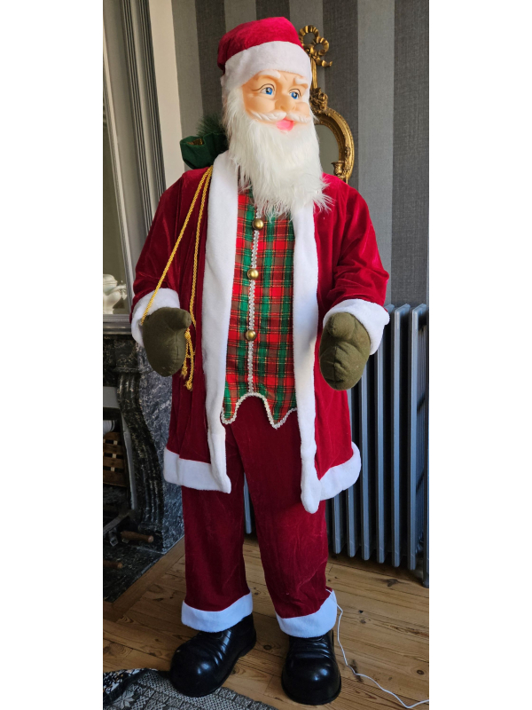 Automate Père Noël animé180 cm : Chante, Danse et Émerveille pour Noël !