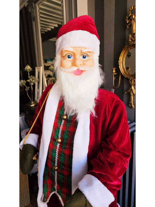 Automate Père Noël animé180 cm : Chante, Danse et Émerveille pour Noël !