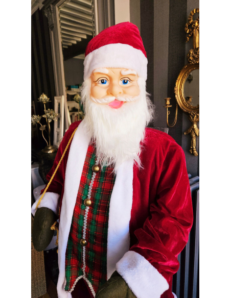 Automate Père Noël animé180 cm : Chante, Danse et Émerveille pour Noël !