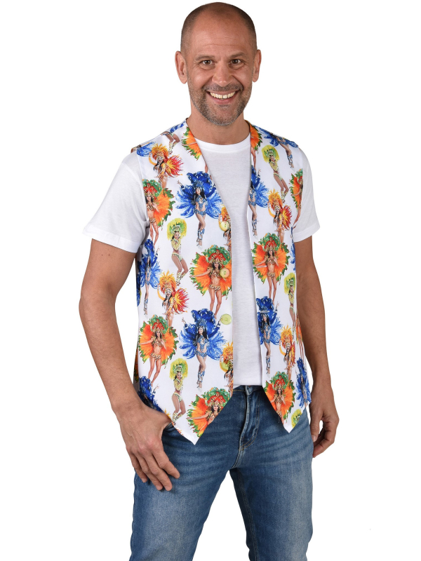 Gilet Carnaval de rio pour homme du XS au XXL