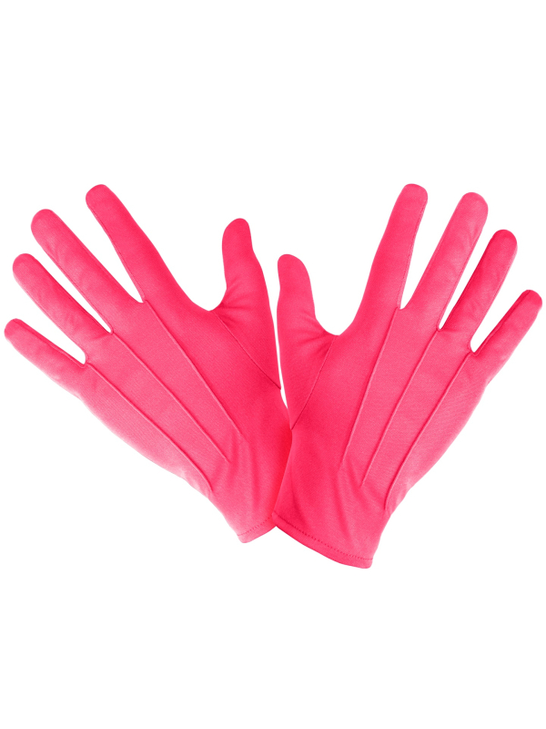 Gants rose en polyester pour adulte, taille unique