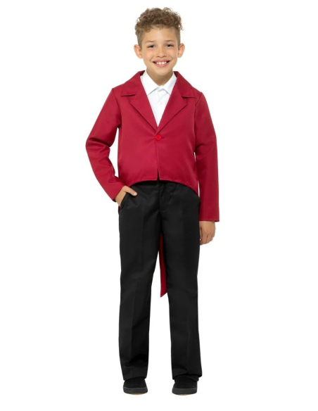 Veste queue-de-pie rouge pour enfant