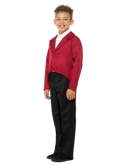Veste queue-de-pie rouge pour enfant