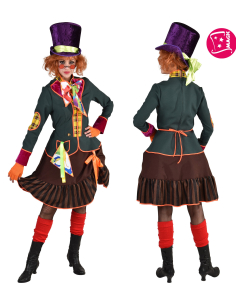Costume Chapelier Fou Femme (XS à 4XL) : Originalité et Élégance Fantaisiste