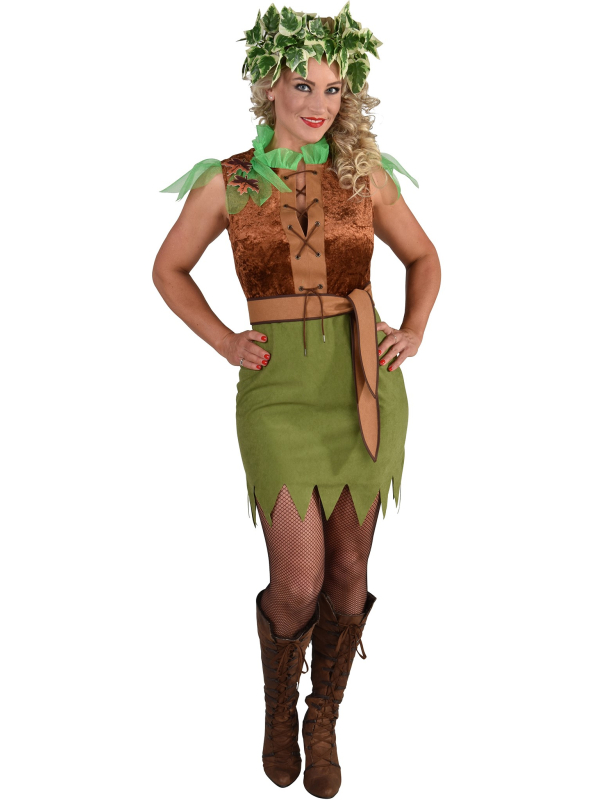 Déguisement de fée forêt enchantée pour femme - Idéal pour carnaval, soirées déguisées ou fêtes à thème fantasy.