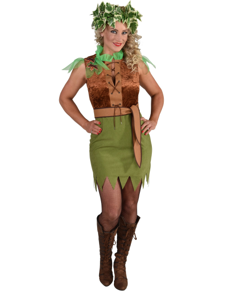 Déguisement de fée forêt enchantée pour femme - Idéal pour carnaval, soirées déguisées ou fêtes à thème fantasy.