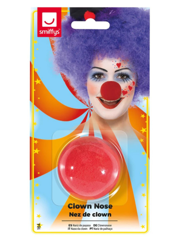 Nez de Clown rouge en mousse