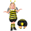 Adorable déguisement d'abeille pour fillette - Carnaval, spectacle et fêtes