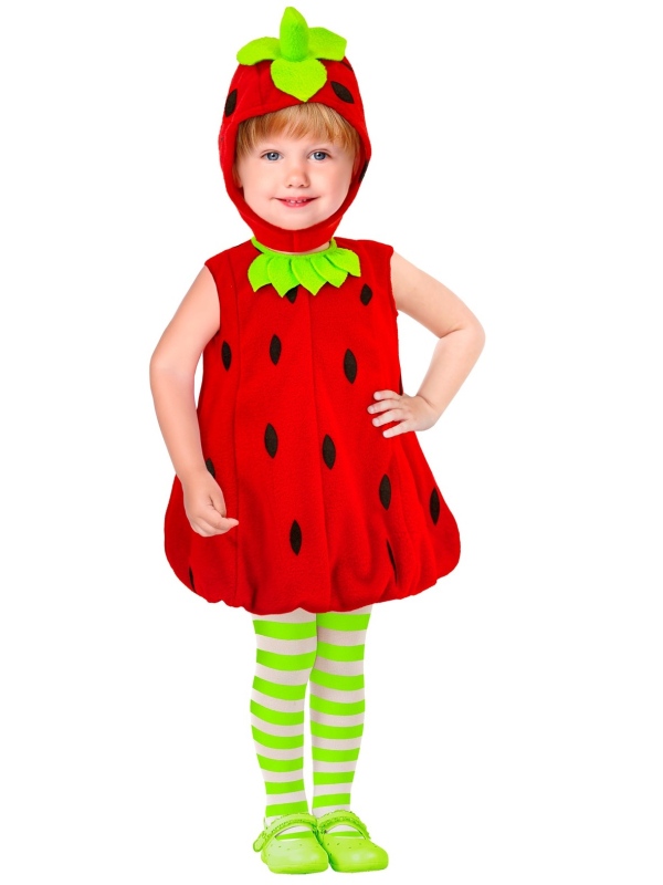 Déguisement de Fraise pour Jeunes Enfants - Mignon et Confortable