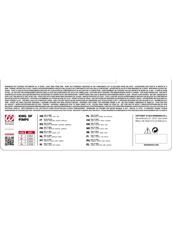 Déguisement Mac Velours rouge Homme (complet)