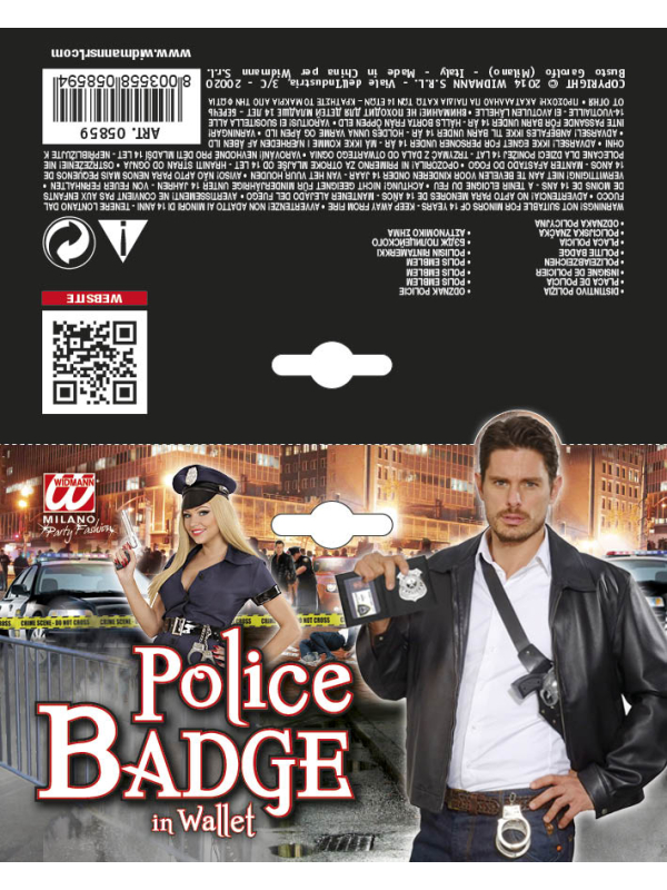 Portefeuille avec Badge de Police - Accessoire Authentique et Élégant