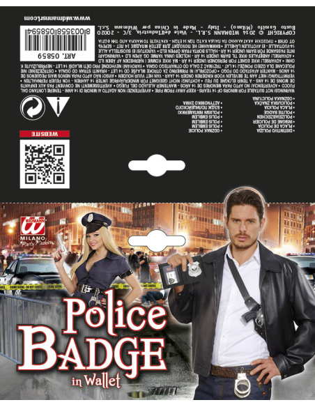 Portefeuille avec Badge de Police - Accessoire Authentique et Élégant