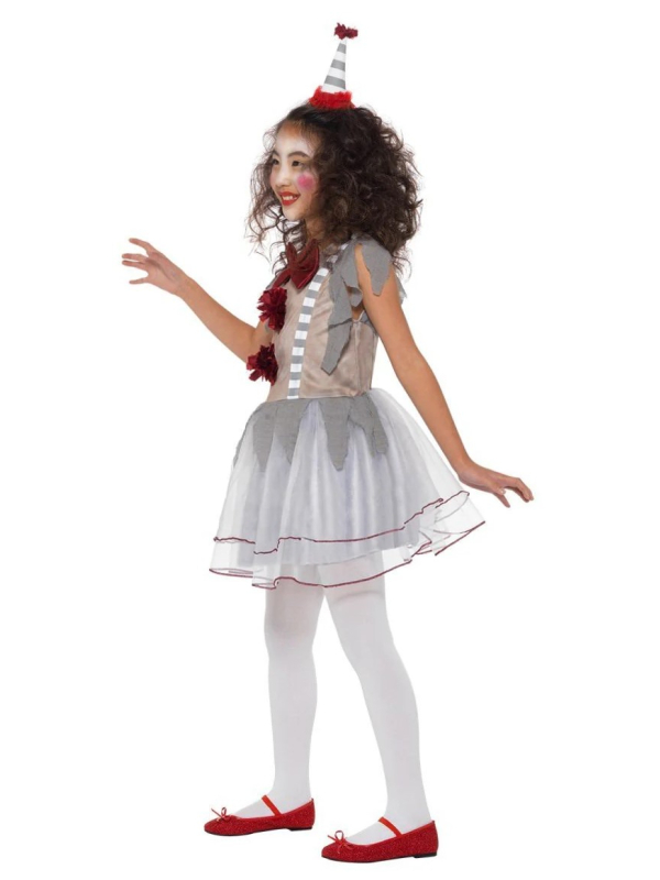 Déguisement fille de clown vintage (robe et serre-tête)