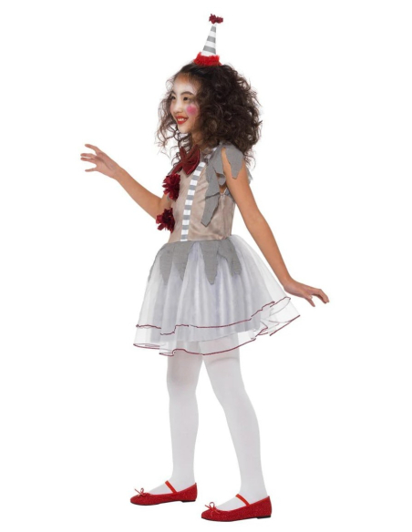 Déguisement fille de clown vintage (robe et serre-tête)