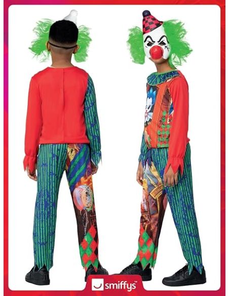 Déguisement Clown de l'horreur enfant avec masque en EVA