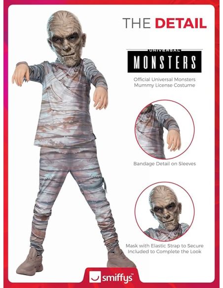 Déguisement Universal Monsters Momie™ - Licence Officielle - Pour Garçon