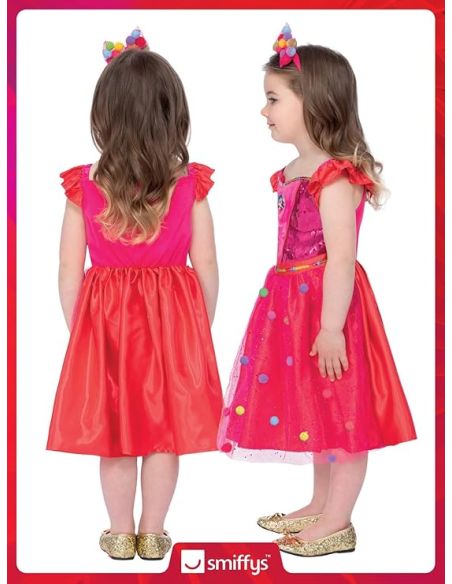 Déguisement de princesse avec robe et serre-tête du 3 au 9 ans