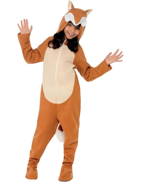 Déguisement renard enfant orange (combinaison)