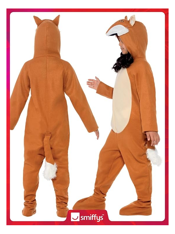 Déguisement renard enfant orange (combinaison)