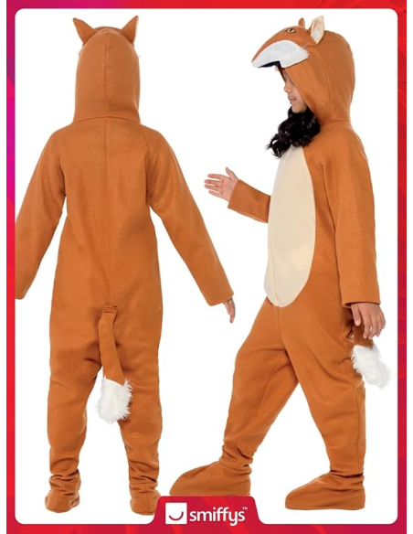Déguisement renard enfant orange (combinaison)
