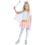 Kit princesse rose fille avec cape scintillante et couronne