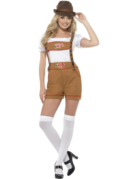 Déguisement bavaroise sexy marron