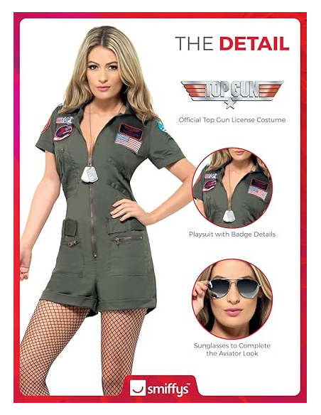 Combi-short Top Gun Femme©