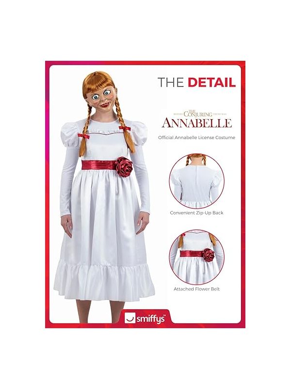 Déguisement d'Annabelle™ du Film d'Horreur Conjuring : Incarnez l'Horreur Suprême