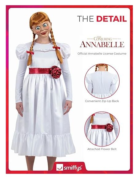 Déguisement d'Annabelle™ du Film d'Horreur Conjuring : Incarnez l'Horreur Suprême