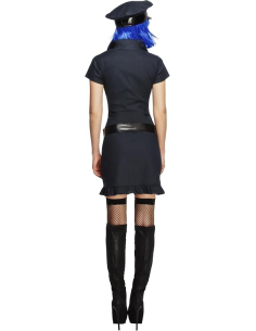 Costume De Policier Pour Enfant Fille - Ensemble Complet Avec Ceinture, Talkie-Walkie, Menottes, Sifflet - Halloween, Carnaval
