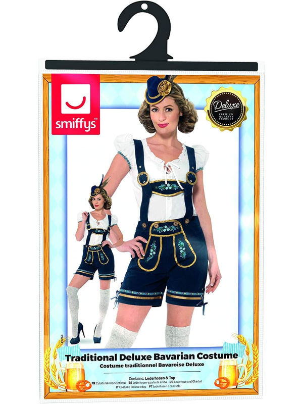 Costume traditionnel femme Edelweiss (culotte bavaroise et haut)