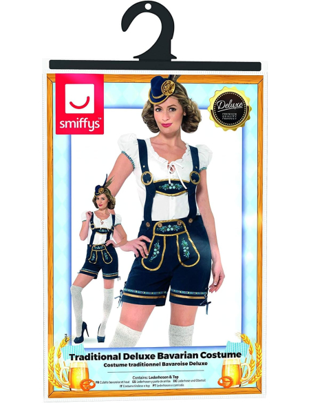 Costume traditionnel femme Edelweiss (culotte bavaroise et haut)