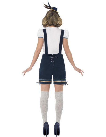 Costume traditionnel femme Edelweiss (culotte bavaroise et haut)