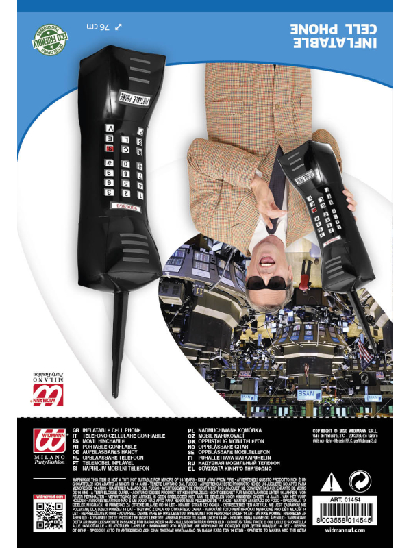 Téléphone Portable gonflable 76 cm - L’accessoire fun pour les accros aux réseaux sociaux