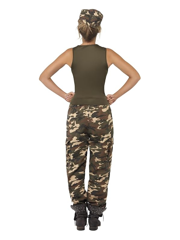 Déguisement Militaire camouflage, femme sexy