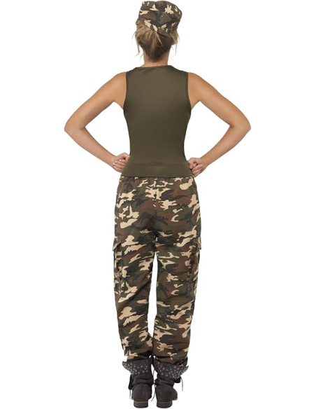Déguisement Militaire camouflage, femme sexy