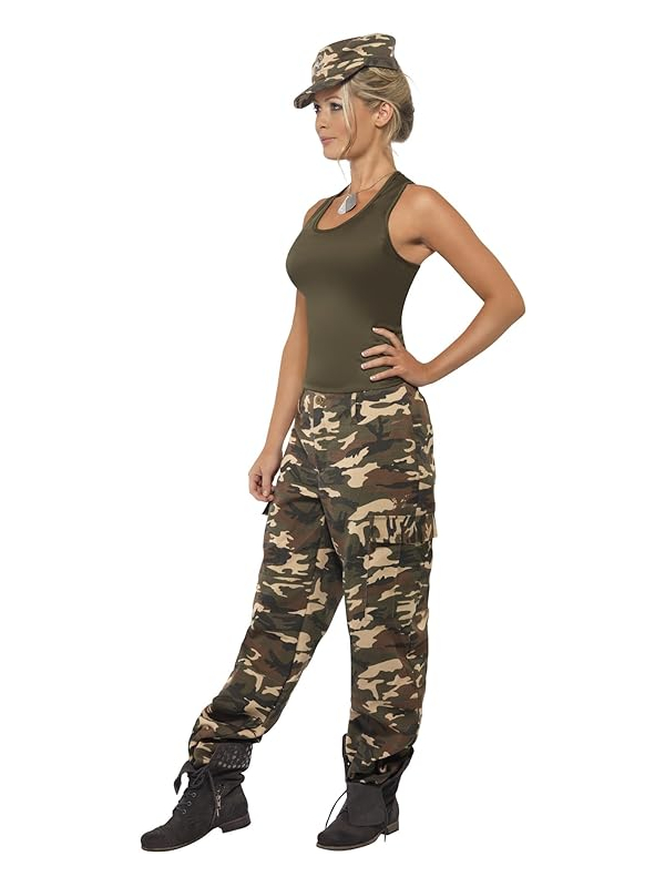 Déguisement Militaire camouflage, femme sexy