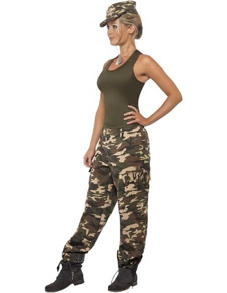 Déguisement Militaire camouflage, femme sexy