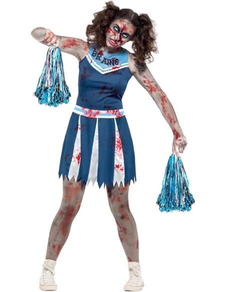 Costume zombie pom-pom girl (robe et pompons)
