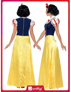 Déguisement Blanche-Neige femme (robe, col et bandeau cheveux) 2