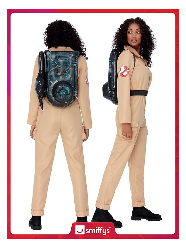 Déguisement Ghostbusters femme, Combinaison et sac à dos gonflable