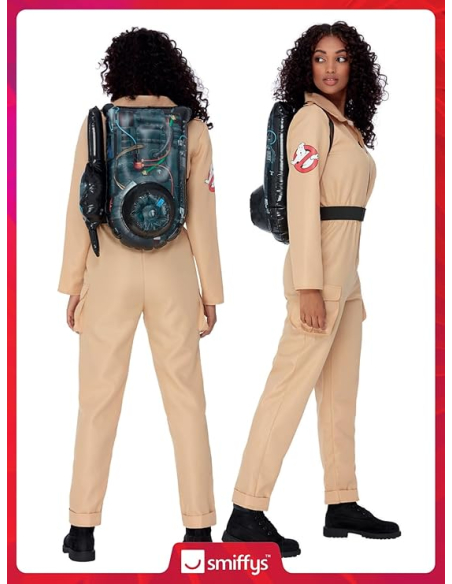 Déguisement Ghostbusters femme, Combinaison et sac à dos gonflable