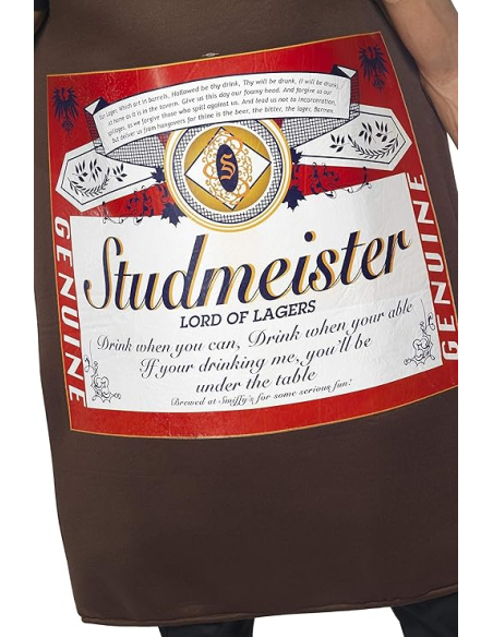 Costume bouteille de bière Studmeister