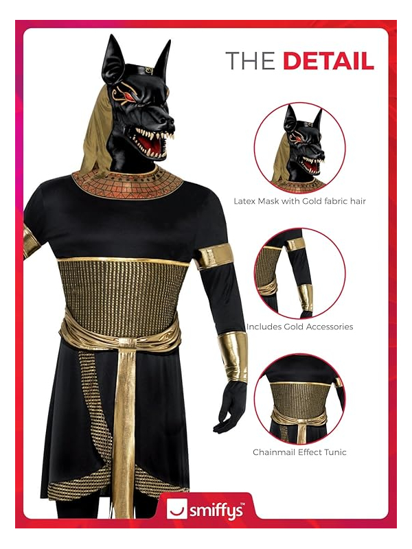 Déguisement Anubis le Chacal Homme - Mystère et Élégance égyptienne