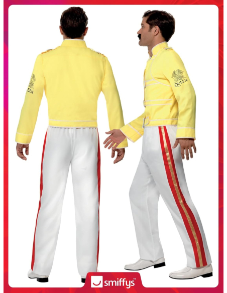Déguisement Freddie Mercury Queen Licence Homme (veste, pantalon)