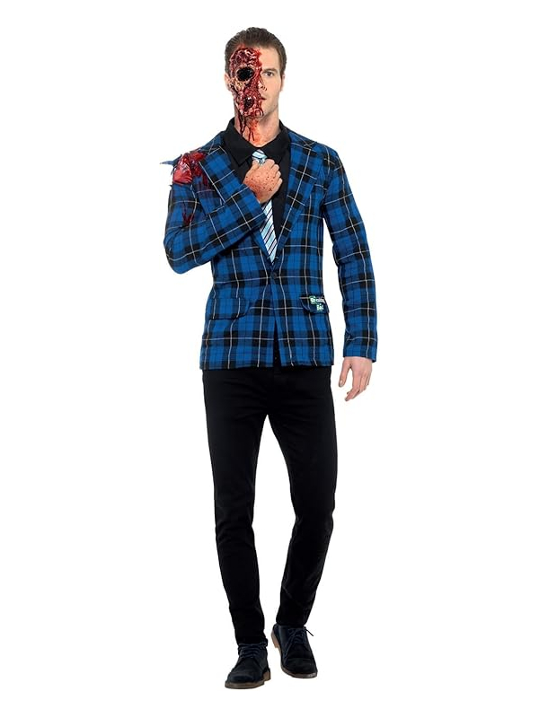 Déguisement licence Gustavo Frings Breaking Bad (veste, fausse chemise, cravate et prothèse)